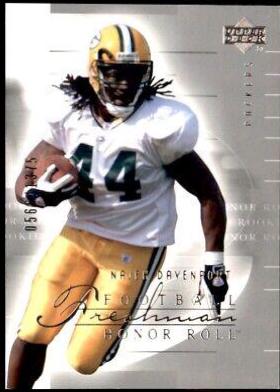 Najeh Davenport #102 2002 Upper Deck Honor Roll Football