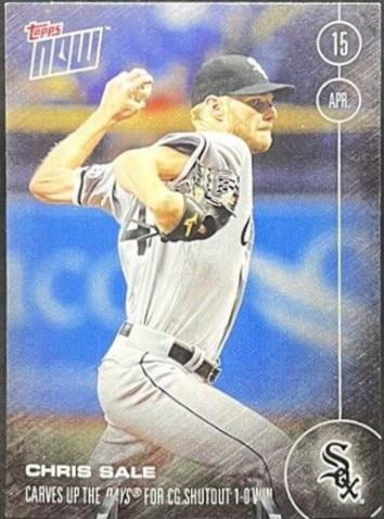 Chris Sale #22 Baseball Cards 2016 Topps Now