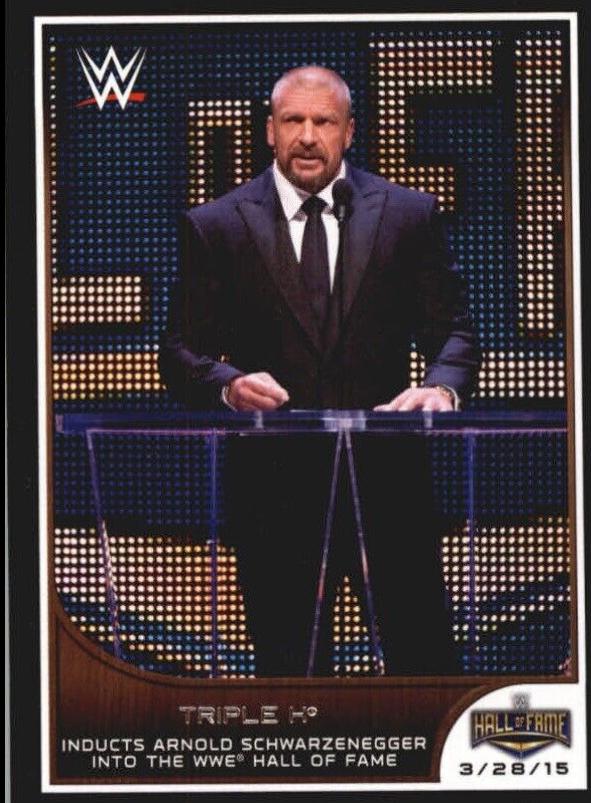 Triple H #5 Wrestling Cards 2016 Topps WWE Road to Wrestlemania