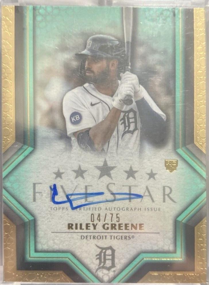Riley Greene [Aqua Autograph] #FSA-RG