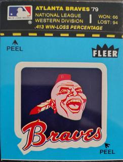 Sticker Atlanta Braves '79