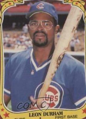 Leon Durham #35 Baseball Cards 1986 Fleer Star Stickers