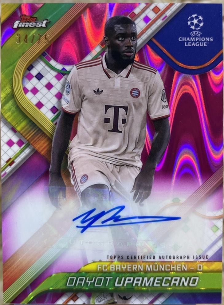 Dayot Upamecano #BA-UP 2024 Topps Finest UEFA Autograph