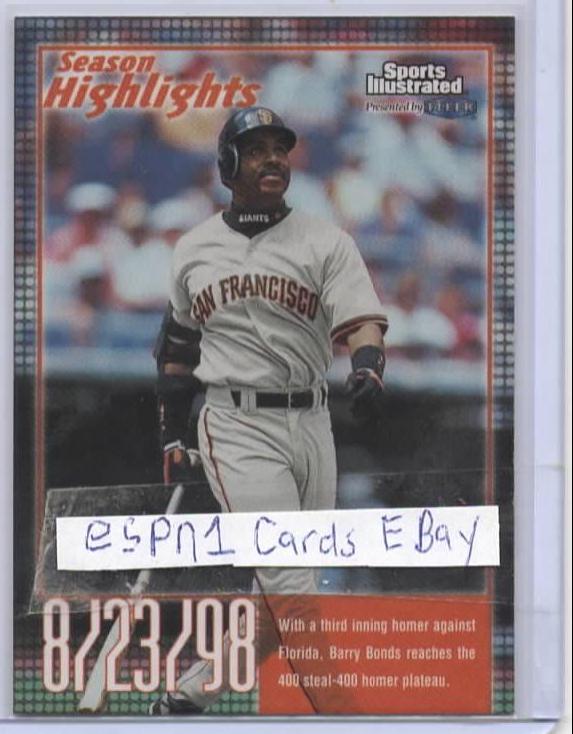 Barry Bonds #24 1999 Sports Illustrated Baseball