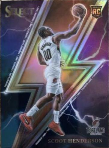 Scoot Henderson #15 Basketball Cards 2023 Panini Select Thunder Lane