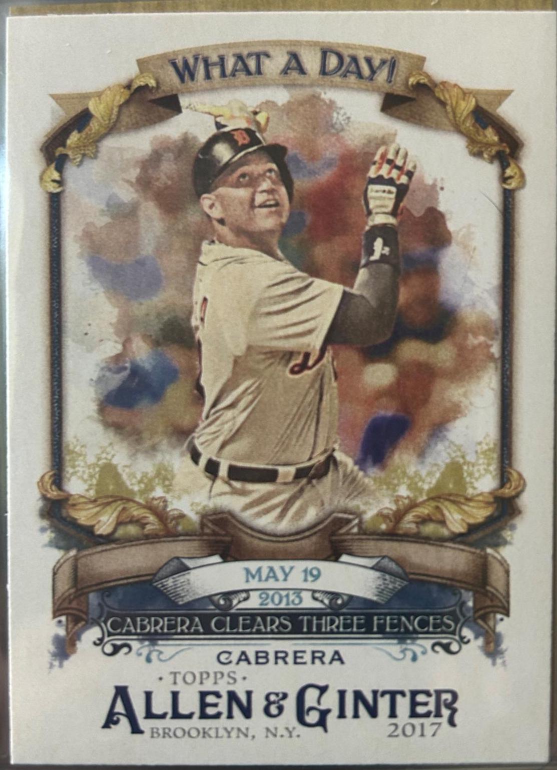 Miguel Cabrera #WAD-74 Baseball Cards 2017 Topps Allen & Ginter What A Day