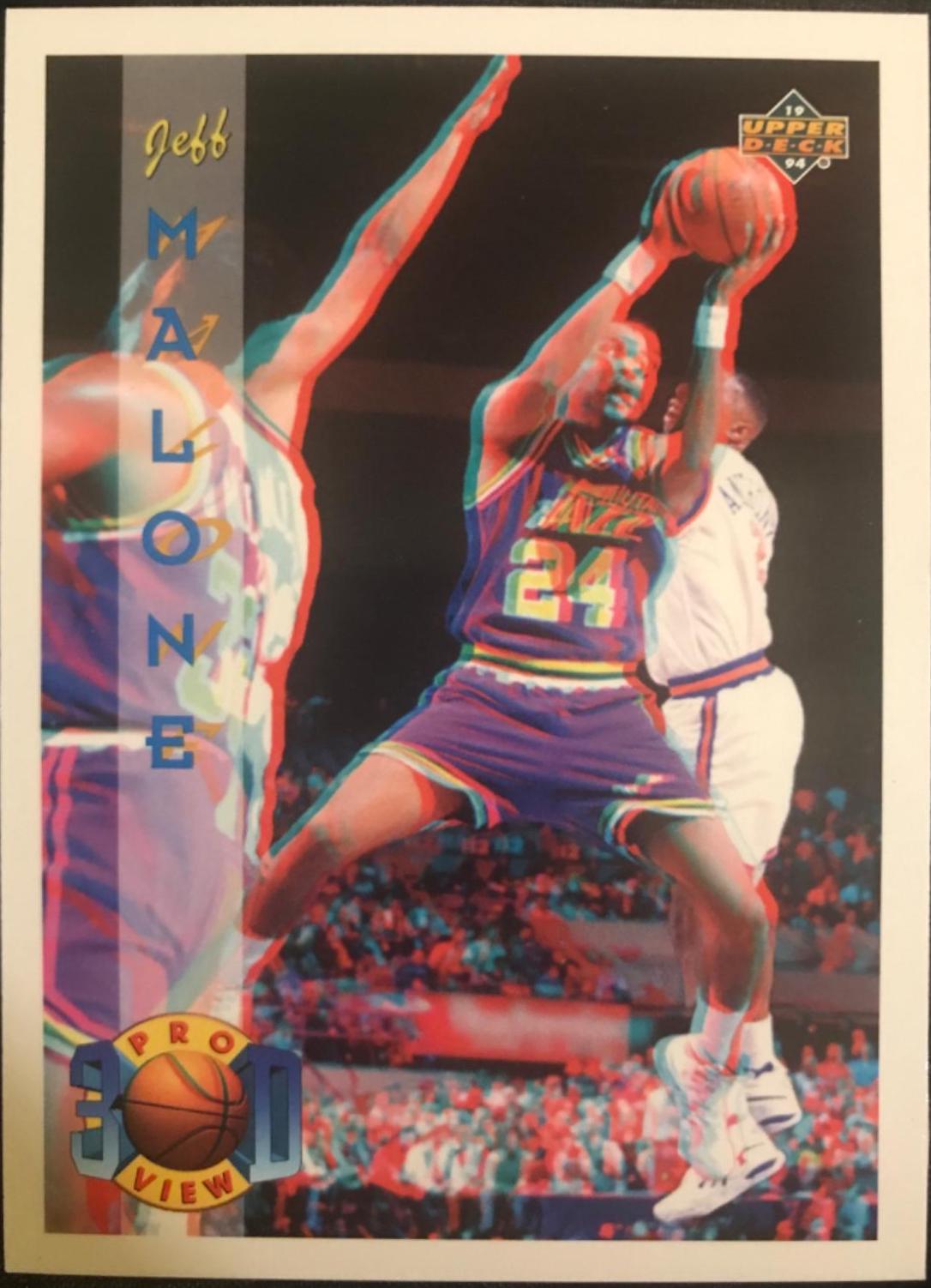 Jeff Malone #29 Basketball Cards 1993 Upper Deck Pro View 3-D