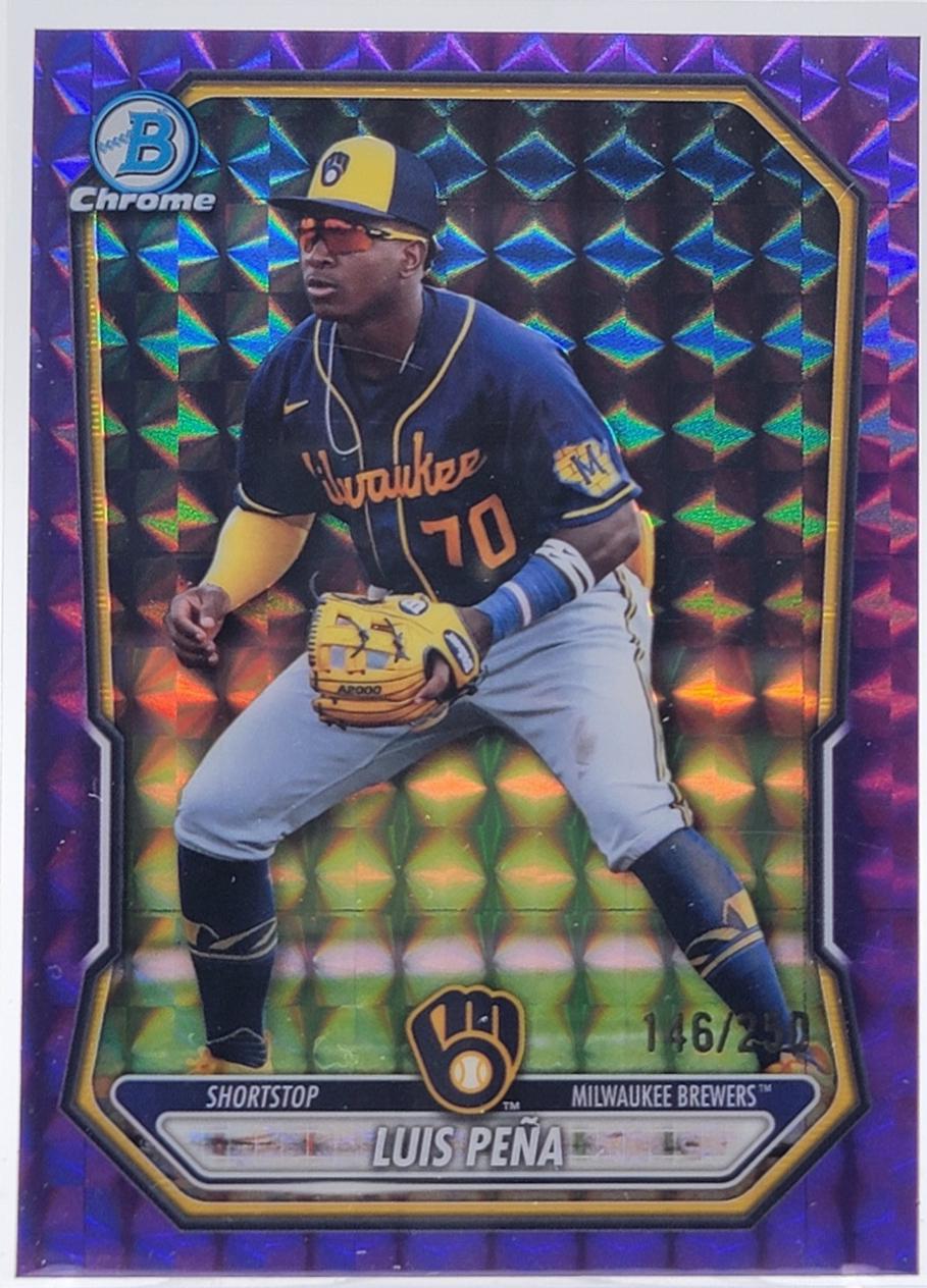 2026 Luis Pena [Purple Geometric Refractor] #BCP-120