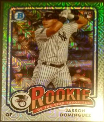 Jasson Dominguez #ROY-6 2024 Bowman Baseball Rookie of the Year Favorites