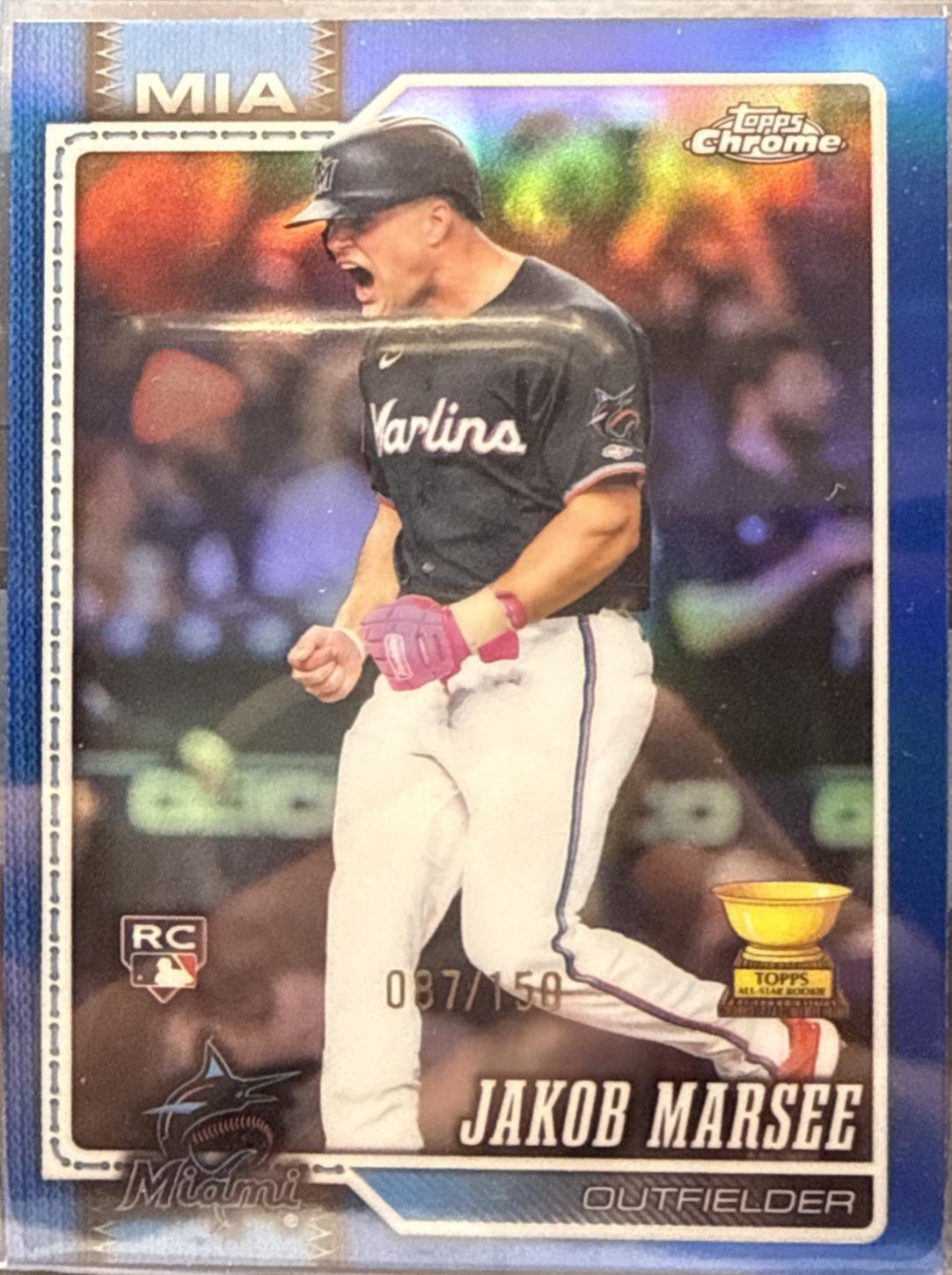 Jakob Marsee [Blue Refractor] (2026 Topps Chrome)