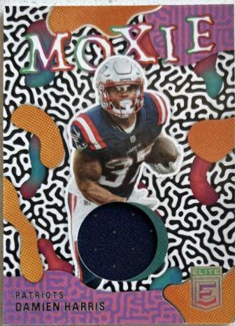 Damien Harris #MO-19 Football Cards 2022 Panini Donruss Elite Moxie