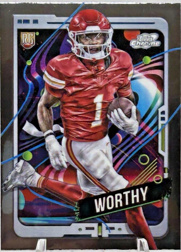 Xavier Worthy #146 Football Cards 2024 Topps Cosmic Chrome