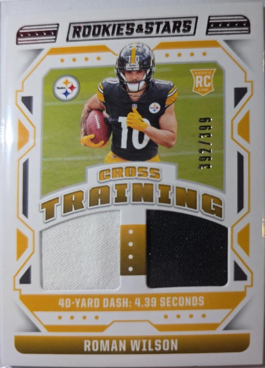 Roman Wilson #CT-RWN Football Cards 2024 Panini Rookies & Stars Cross Training