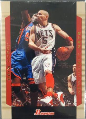 Jason Kidd Chrome Gold Refractor #5 Basketball Cards 2004 Bowman