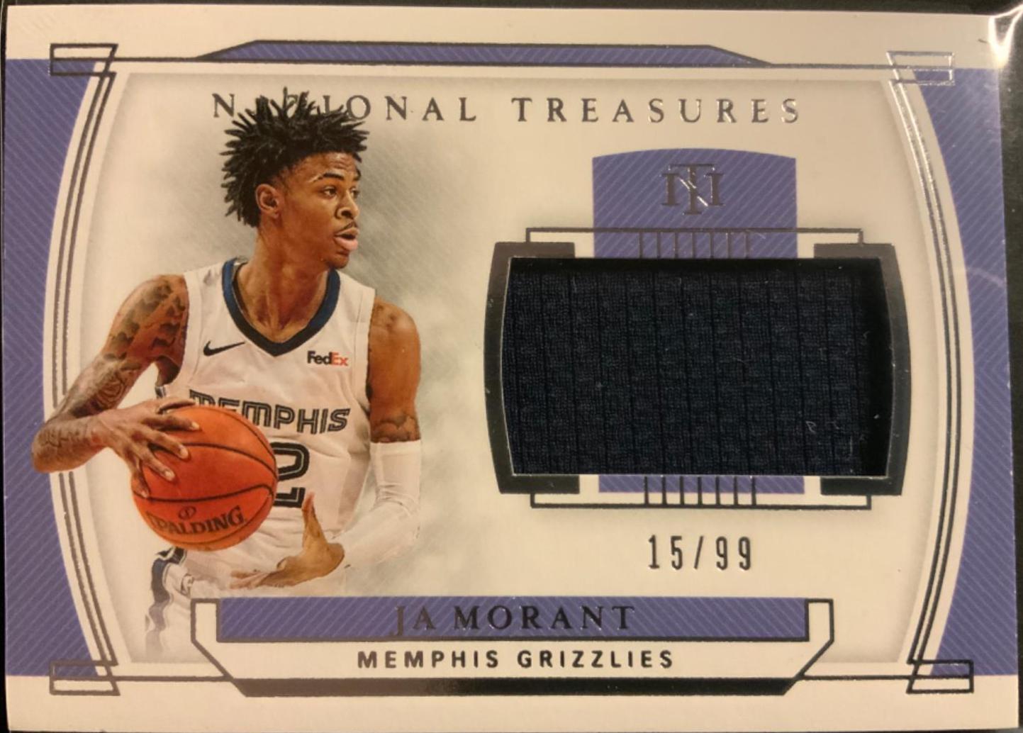Ja Morant #RM-JMT Basketball Cards 2019 Panini National Treasures