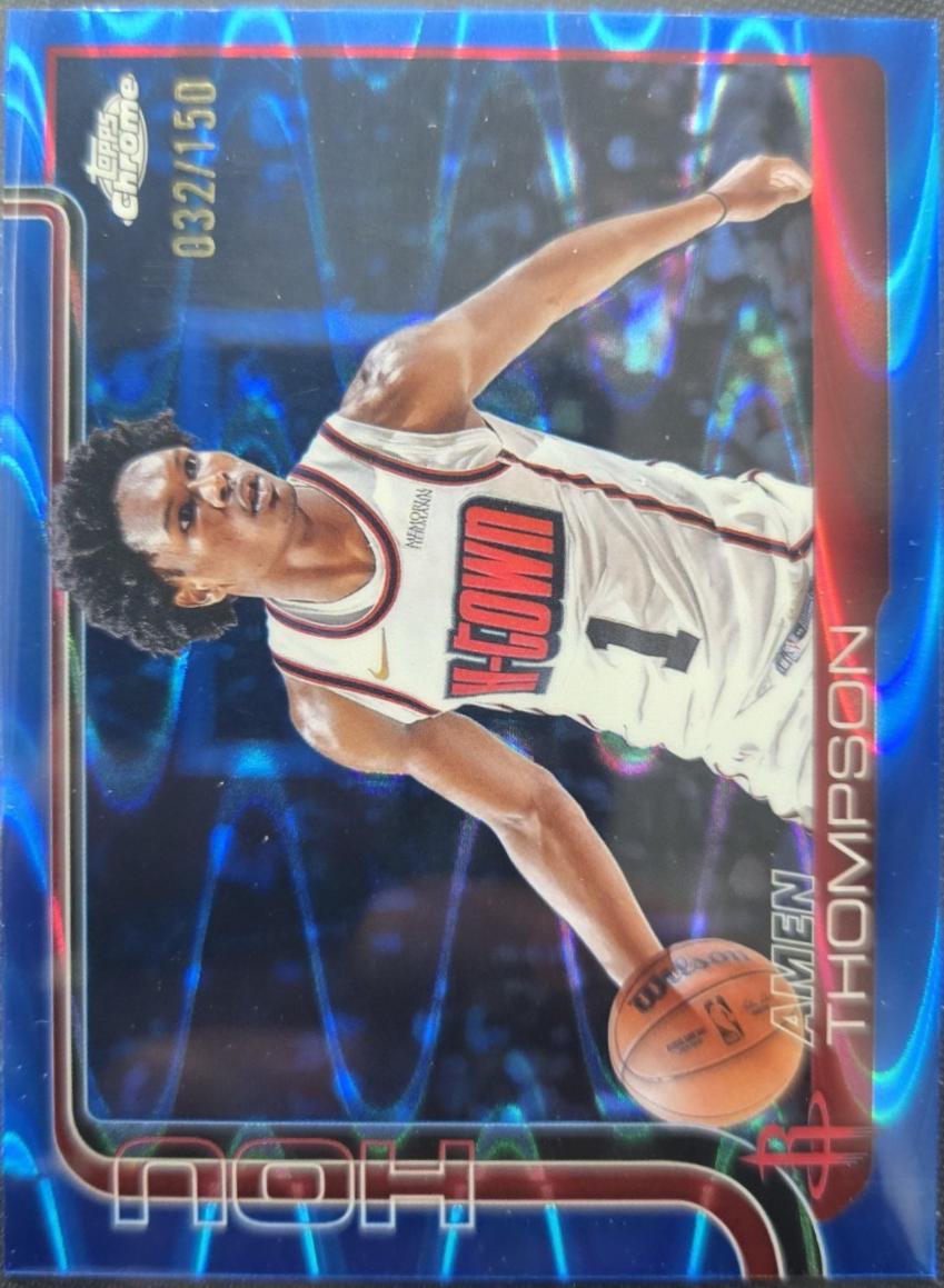 Amen Thompson [Blue Basketball Refractor] #17 Prices | 2025 Topps