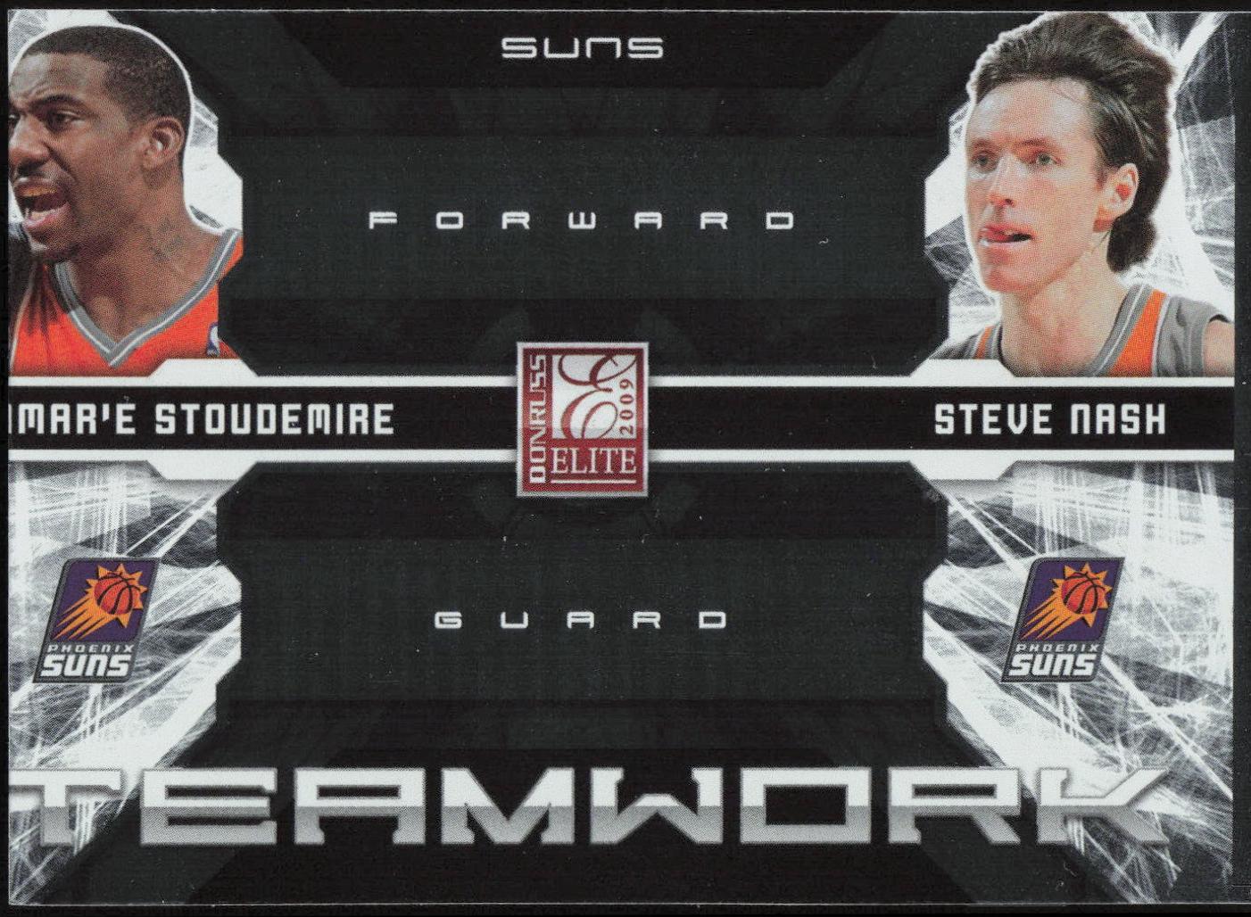 Amar'e Stoudemire / Steve Nash #24 Basketball Cards 2009 Donruss Elite Teamwork Combos