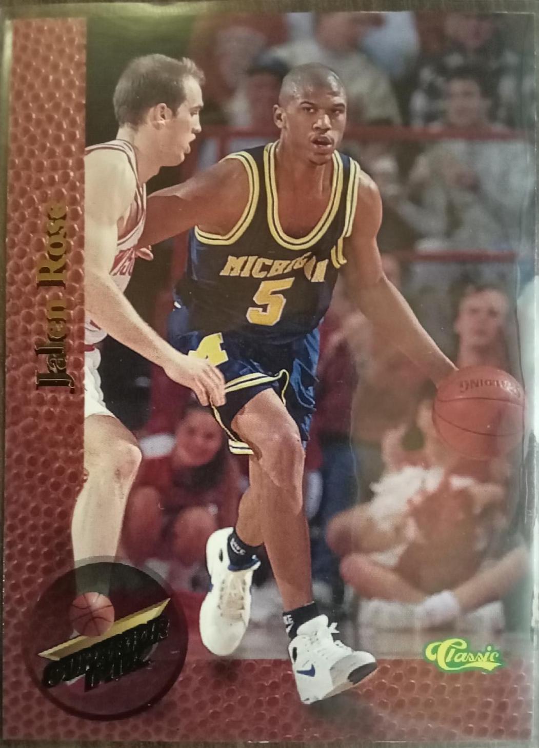 Jalen Rose #12 Basketball Cards 1995 Classic Superior Pix