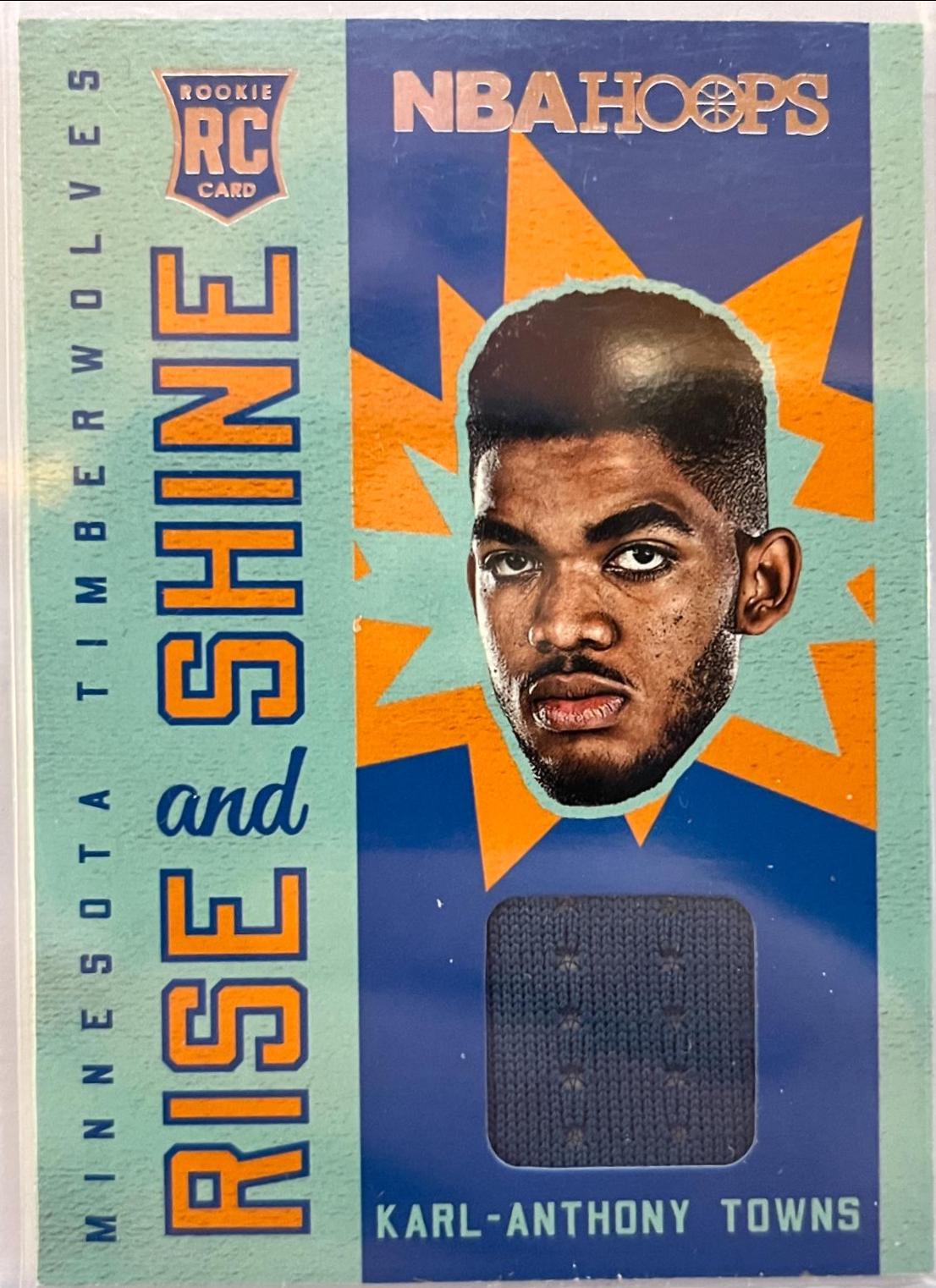 Karl Anthony Towns #RS-KAT Basketball Cards 2015 Panini Hoops Rise N Shine Memorabilia