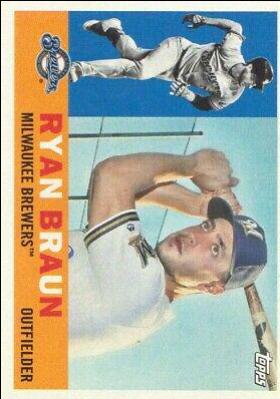 Ryan Braun #6 Baseball Cards 2017 Topps Archives