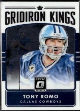 Tony Romo #1 Football Cards 2016 Panini Donruss Optic Gridiron Kings