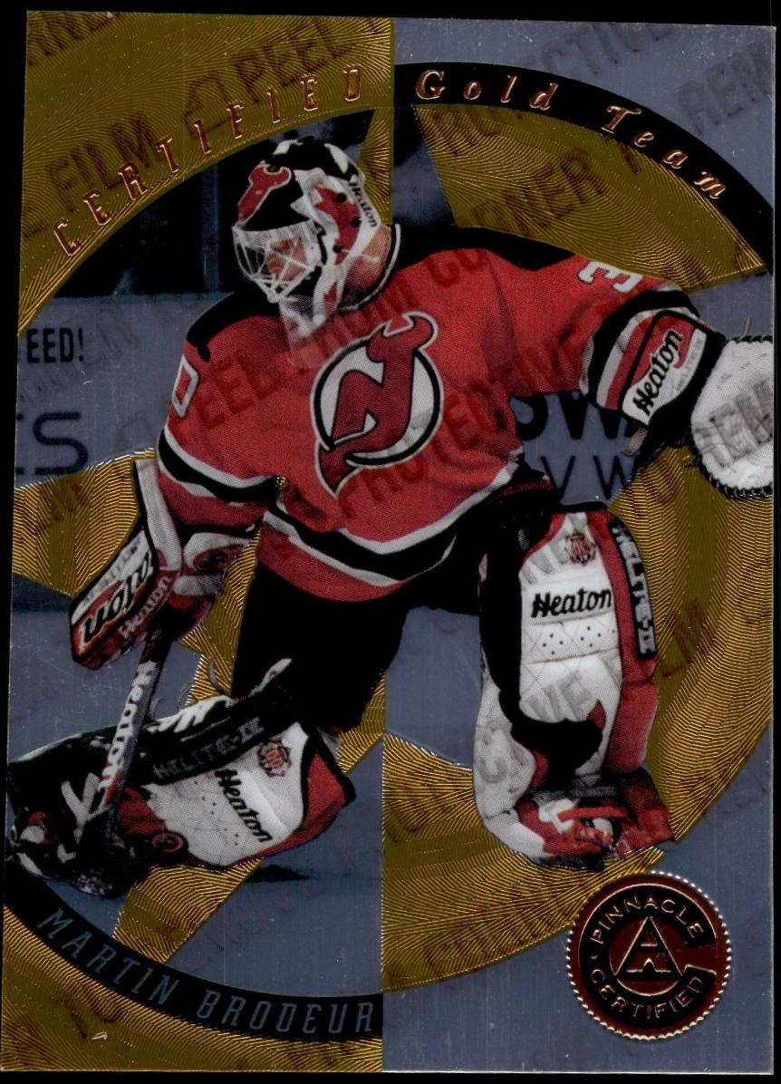 Martin Brodeur #1 1997 Pinnacle Certified Gold Team Hockey
