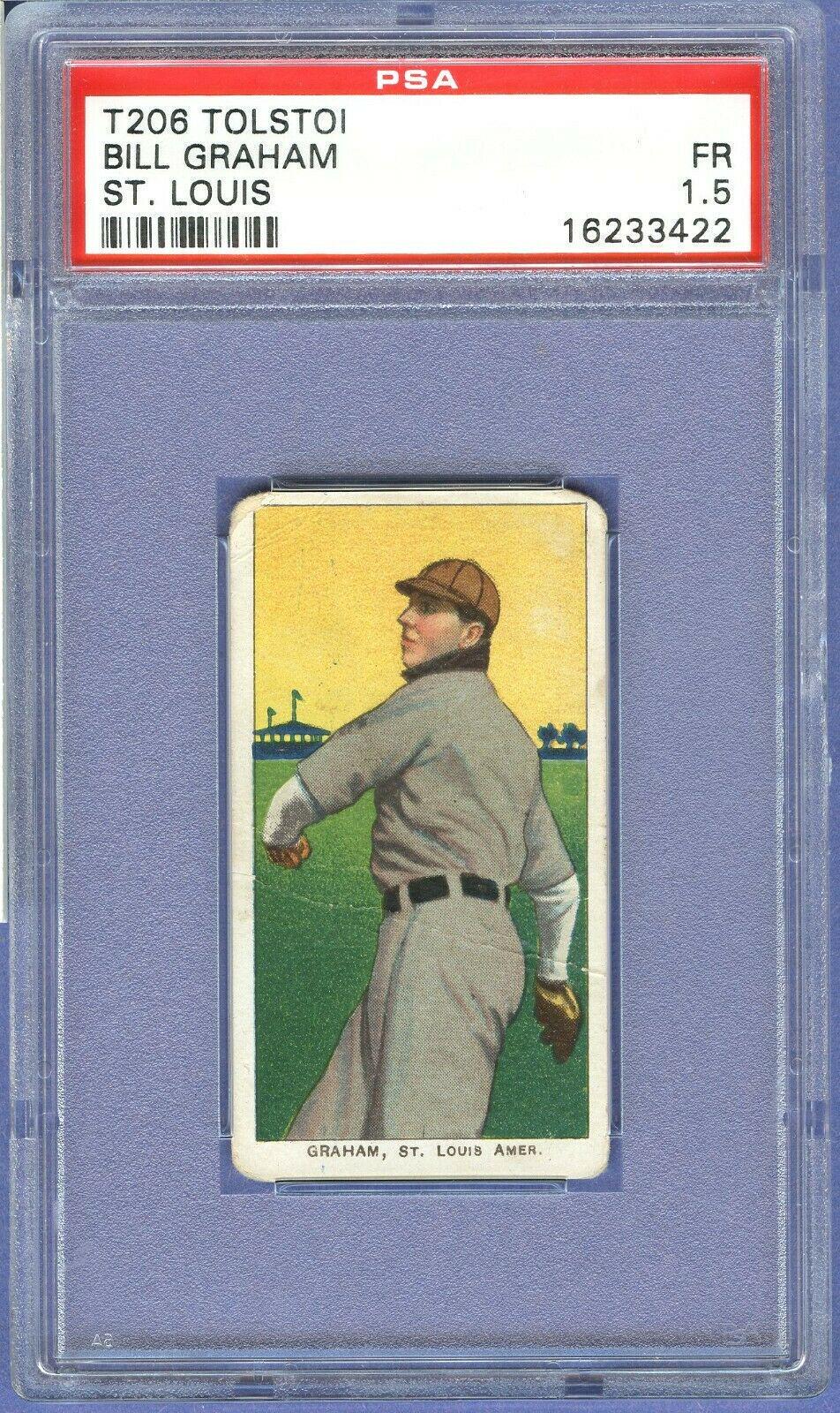 Bill Graham #NNO Baseball Cards 1909 T206 Tolstoi
