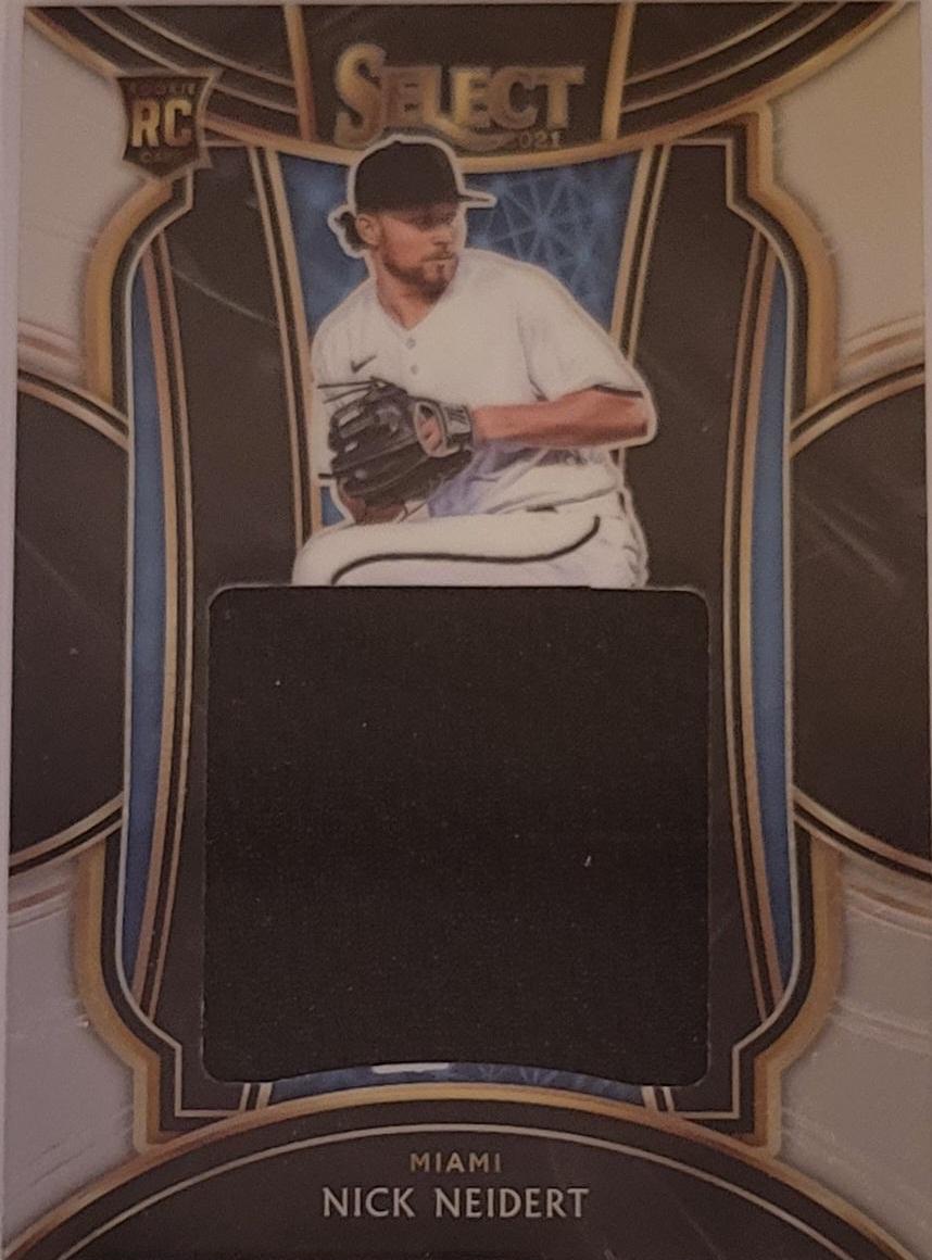 Nick Neidert #RJS-NN Baseball Cards 2021 Panini Select Rookie Jumbo Swatch