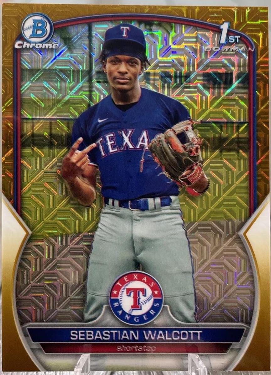 Sebastian Walcott #BCP-189 2023 Bowman Chrome Baseball