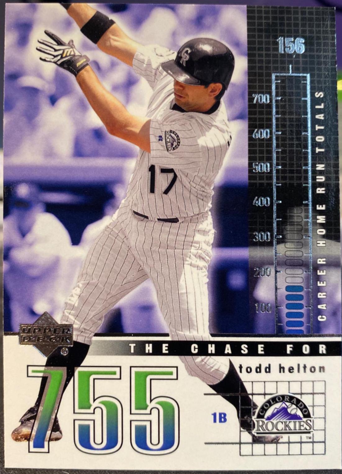 Todd Helton #C7 Baseball Cards 2003 Upper Deck the Chase for 755