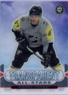 Sidney Crosby #CCA-9 Hockey Cards 2018 O-Pee-Chee Coast-to-Coast Transparent All-Stars
