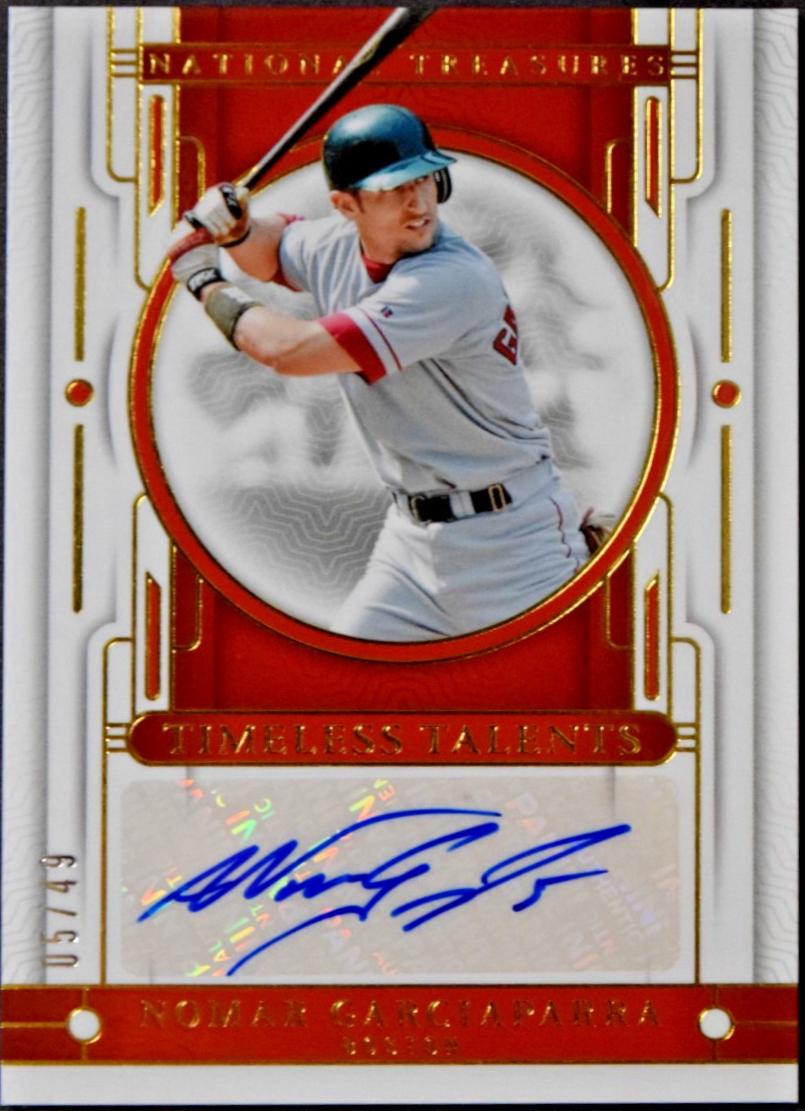 Nomar Garciaparra #8 Baseball Cards 2024 Panini National Treasures Timeless Talents Signature