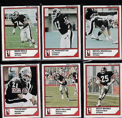Jack Williams #37 Football Cards 1984 Jogo CFL