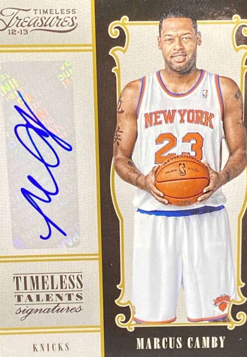 Marcus Camby #49 Basketball Cards 2012 Panini Timeless Treasures Timeless Talents Signatures