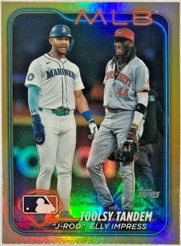 Elly De La Cruz & Julio Rodriguez [Gold Rainbow Foil] #US238