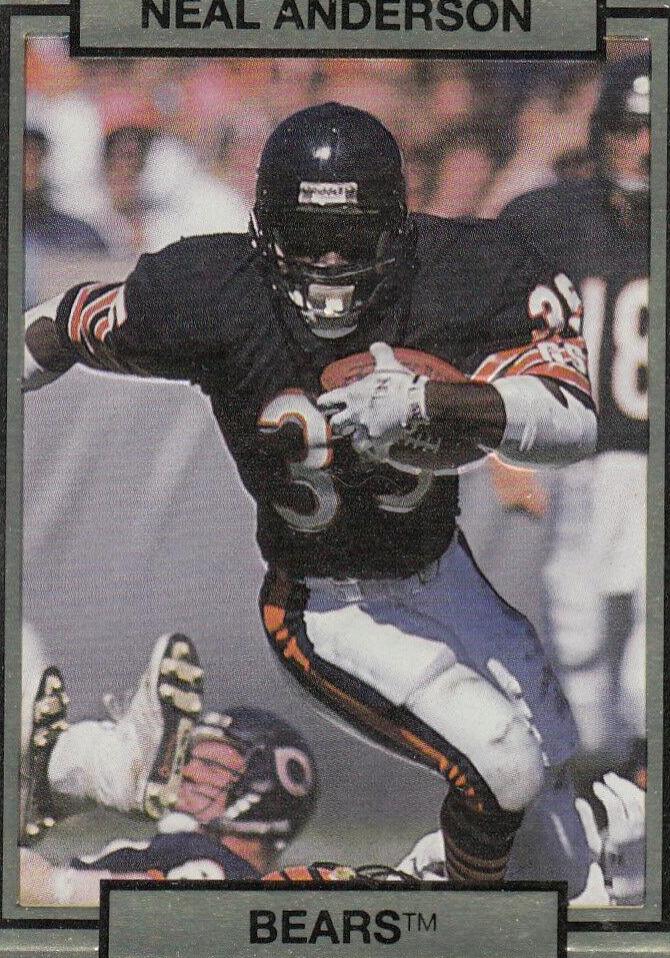 Neal Anderson #21 Football Cards 1990 Action Packed