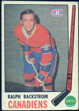 Ralph Backstrom #166 Hockey Cards 1969 O-Pee-Chee