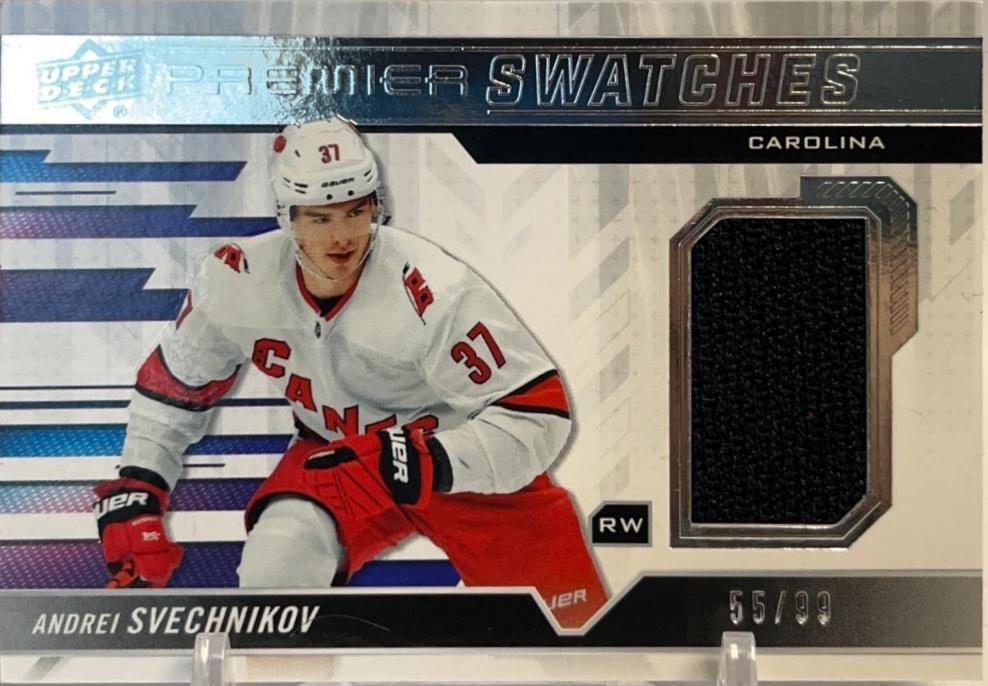 Andrei Svechnikov #PS-AS Hockey Cards 2019 Upper Deck Premier Swatches