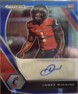 James Wiggins [Blue Prizm] #DPA-JAW Prices | 2021 Panini Prizm Draft ...