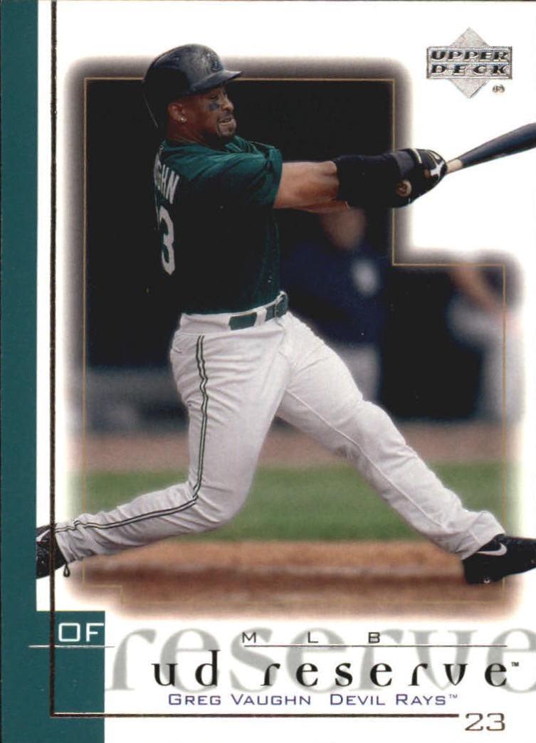 Greg Vaughn #20 Baseball Cards 2001 Upper Deck Reserve