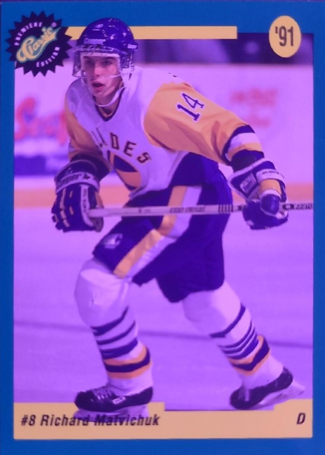 Richard Matvichuk #7 Hockey Cards 1991 Classic Draft Picks Promo