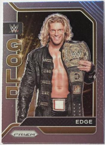 Edge #11 Wrestling Cards 2022 Panini Prizm WWE Gold