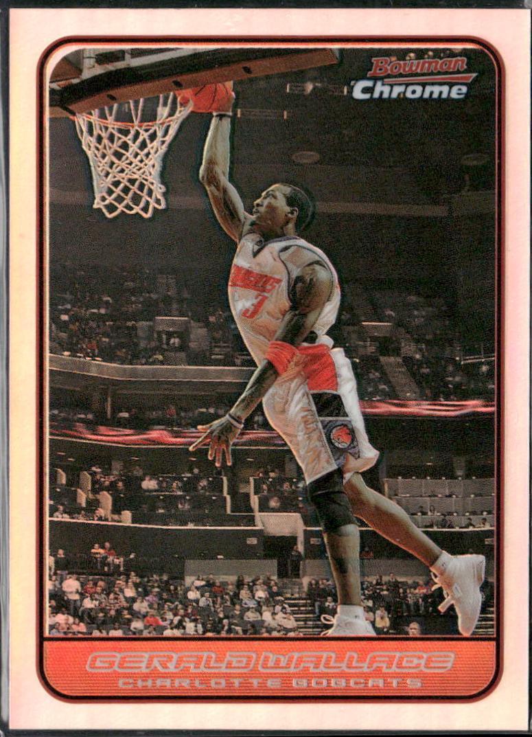 Gerald Wallace #3 Basketball Cards 2006 Bowman Chrome