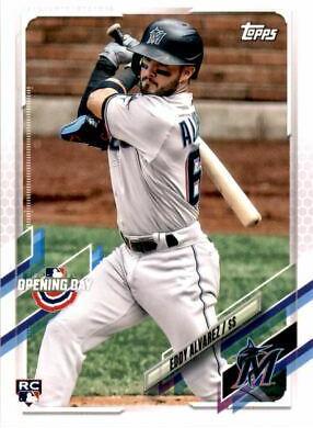 Eddy Alvarez #8 Baseball Cards 2021 Topps Opening Day