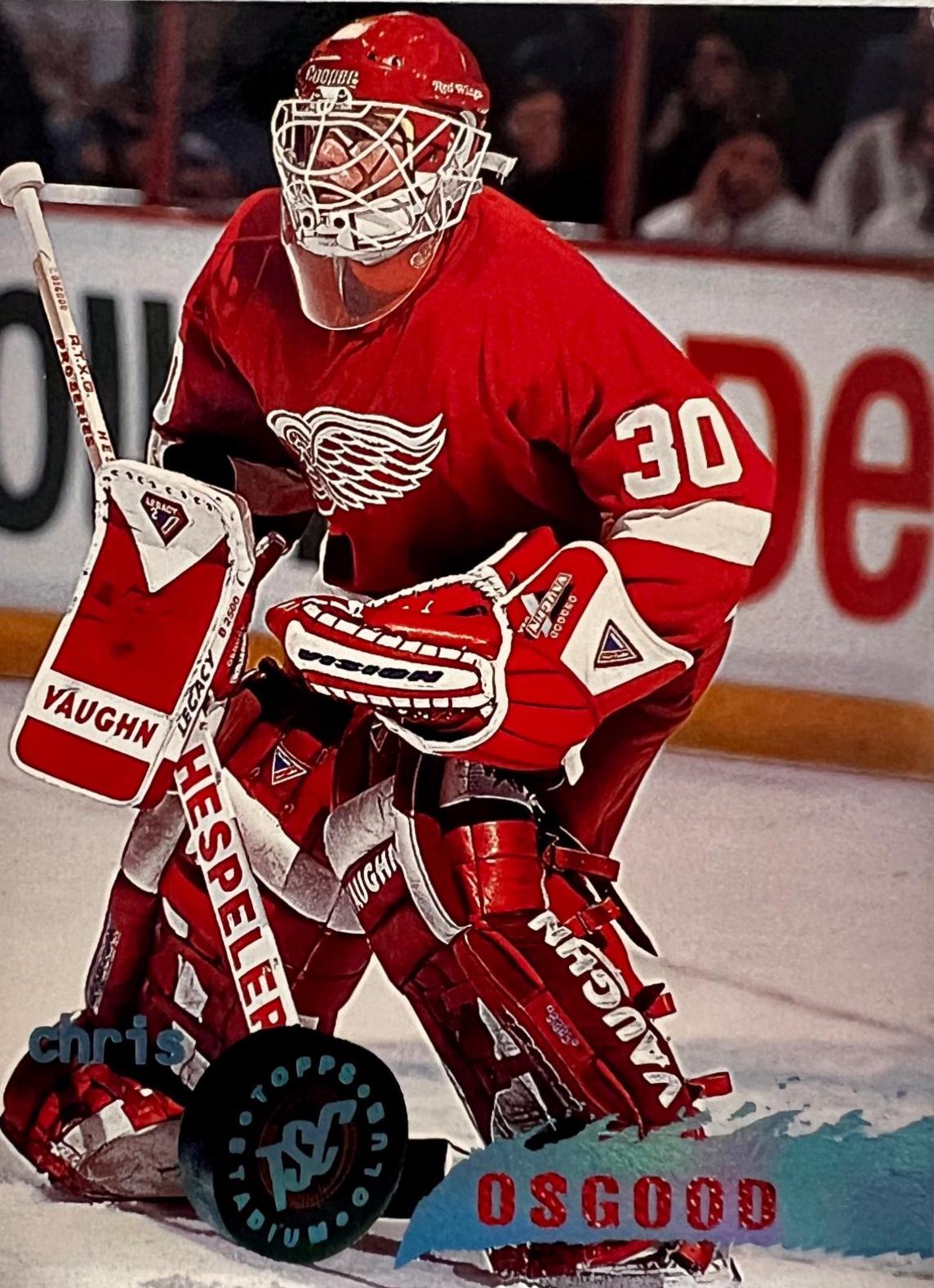 Chris Osgood #135 Hockey Cards 1995 Stadium Club