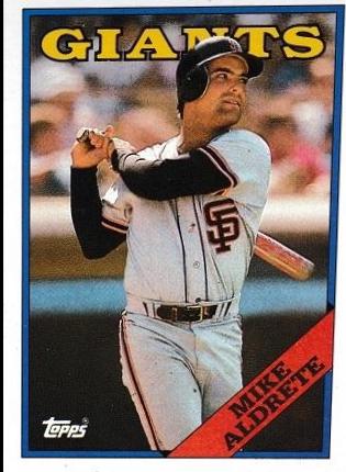 Mike Aldrete #602 Baseball Cards 1988 Topps