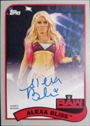 Alexa Bliss #A-AB Wrestling Cards 2018 Topps WWE Heritage Autographs