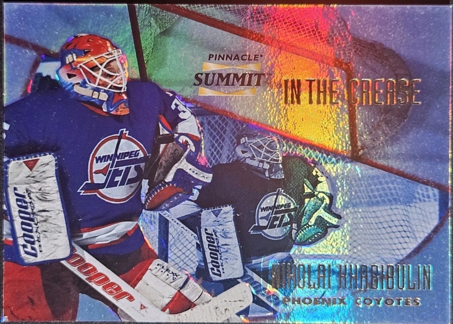 Nikolai Khabibulin #12 Hockey Cards 1996 Pinnacle Summit In the Crease