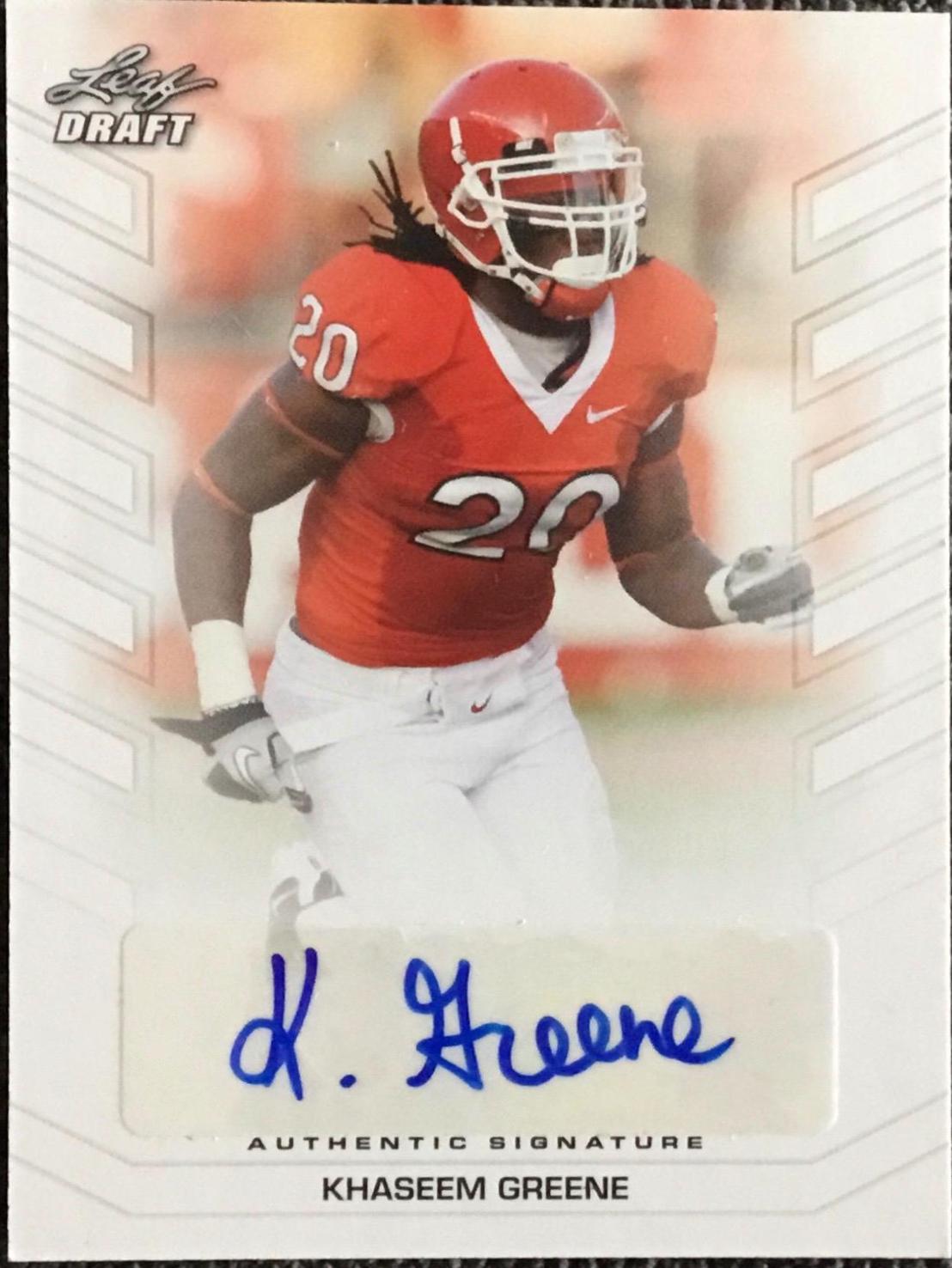Khaseem Greene #BA-KG1 Football Cards 2013 Leaf Draft Autographs