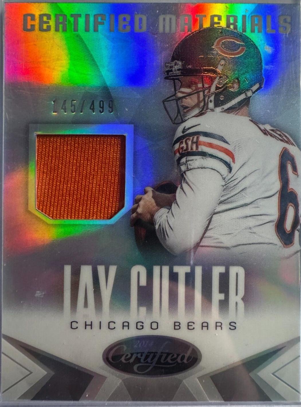 Jay Cutler #MJC Football Cards 2014 Panini Certified Materials